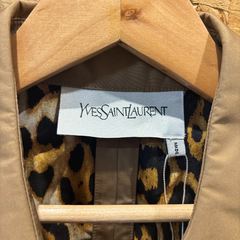 【美收精品】YSL	茶色風衣外套 5-23-4