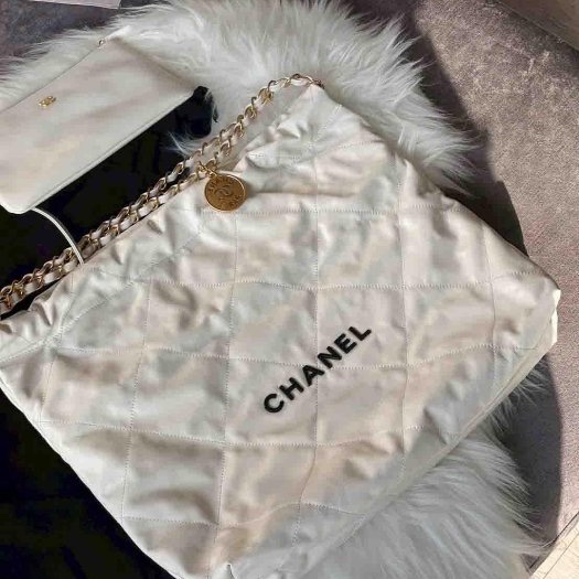 Chanel 近乎全新的白色小款22 Bag-1