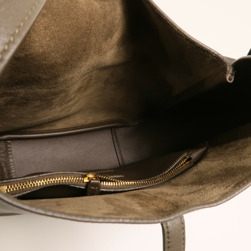 SAINT LAURENT 牛皮皮革Hobo Small金扣手挽袋-4