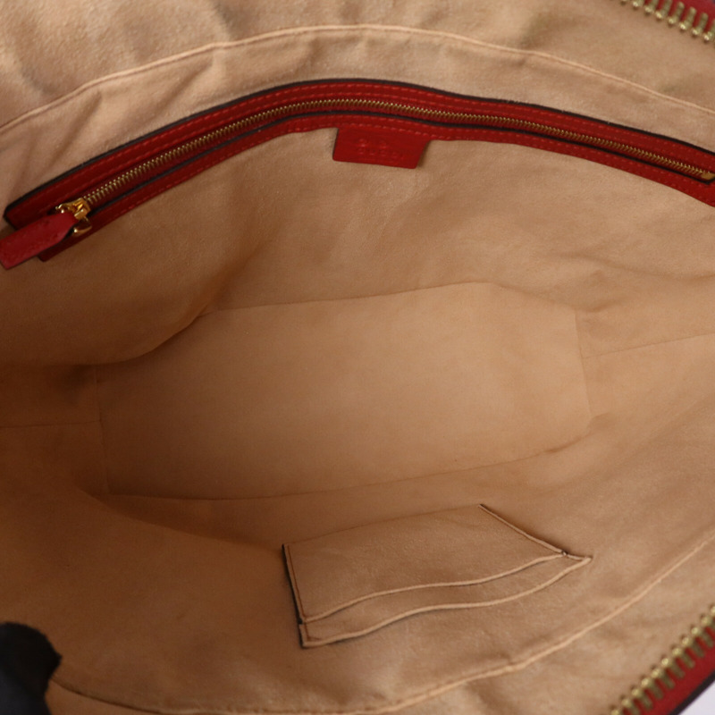 GUCCI 塗層帆布GG Supreme Blooms Tote Bag金扣手挽袋-4