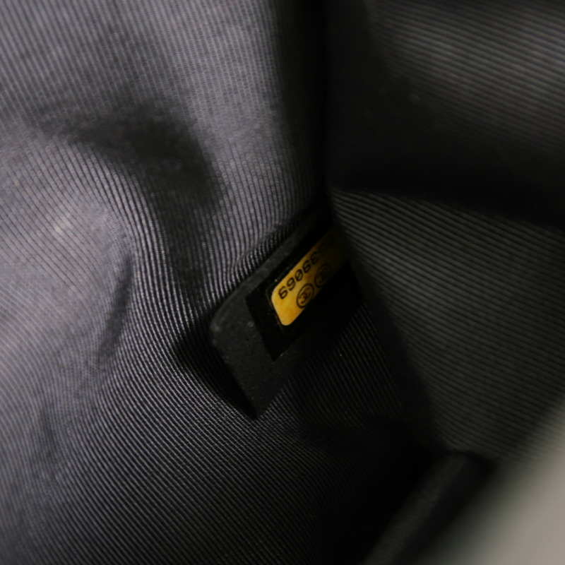 CHANEL 羊皮皮革Chain Shoulder銀扣鏈帶肩背袋-6