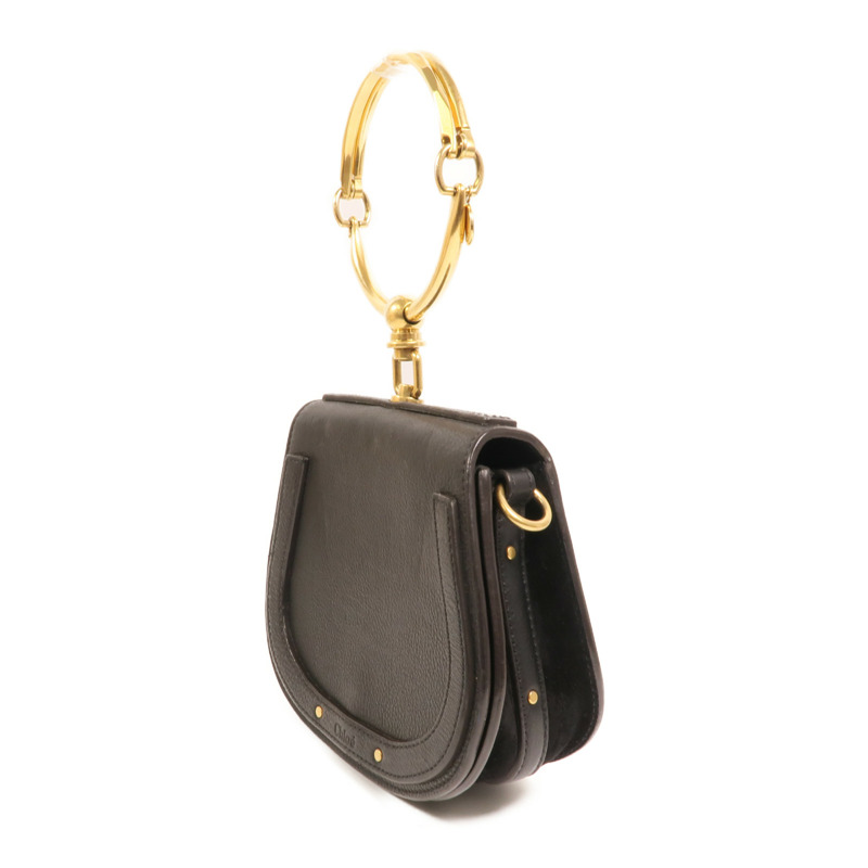 Chloe 牛皮皮革Nile金扣手挽肩背兩用袋-2