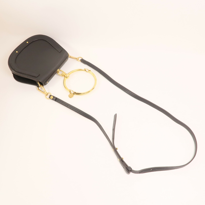 Chloe 牛皮皮革Nile金扣手挽肩背兩用袋-7