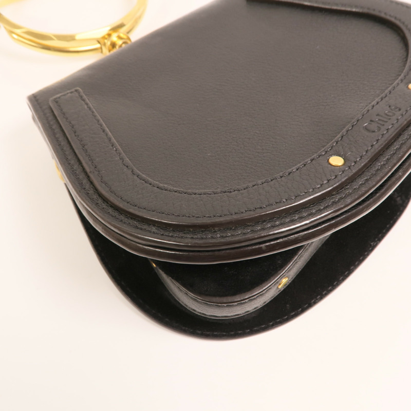 Chloe 牛皮皮革Nile金扣手挽肩背兩用袋-9