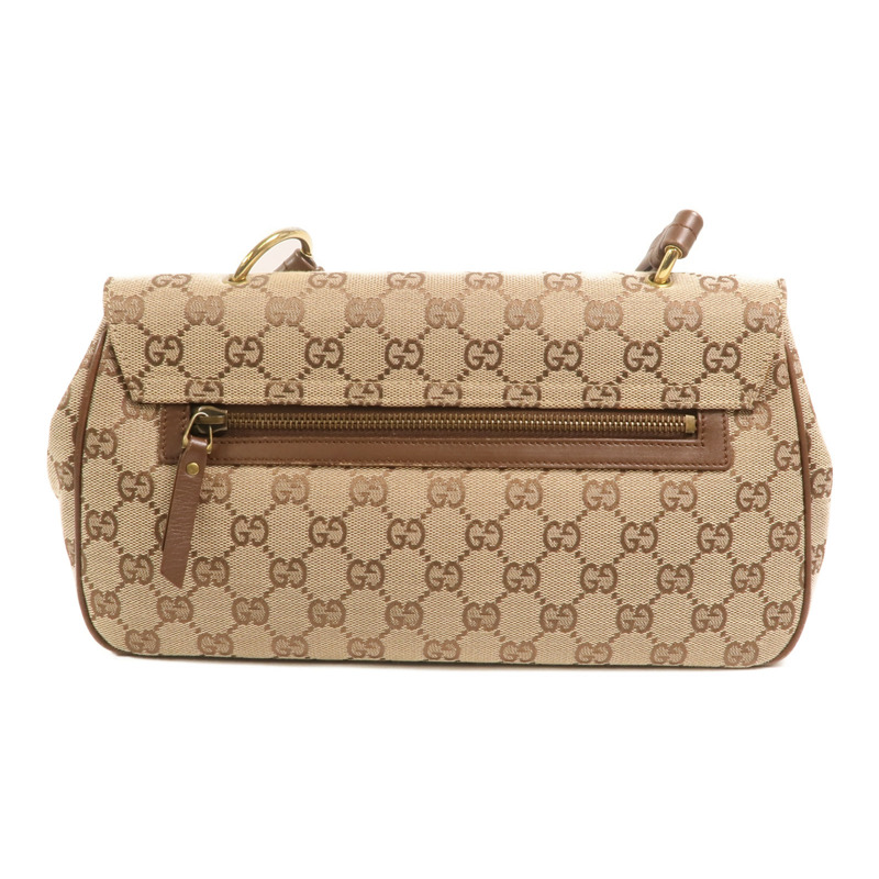 GUCCI 帆布Vintage Bag金扣肩背袋-1