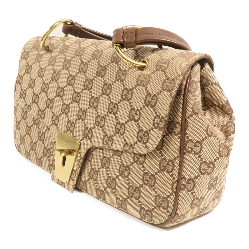 GUCCI 帆布Vintage Bag金扣肩背袋-2