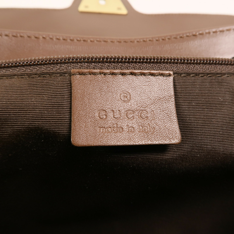 GUCCI 帆布Vintage Bag金扣肩背袋-5