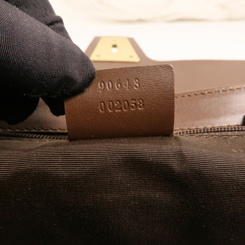 GUCCI 帆布Vintage Bag金扣肩背袋-6