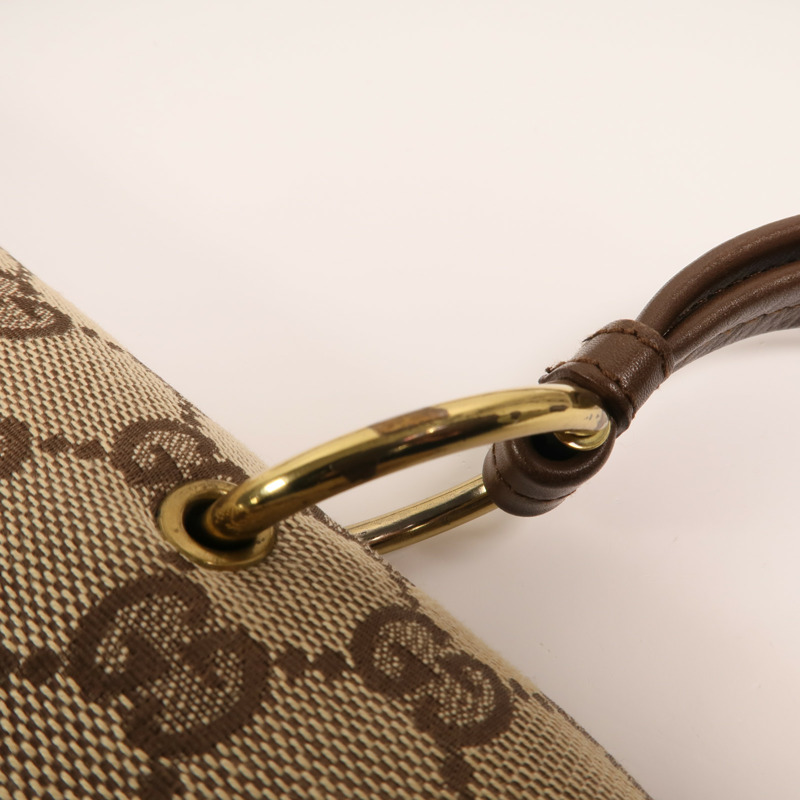 GUCCI 帆布Vintage Bag金扣肩背袋-15