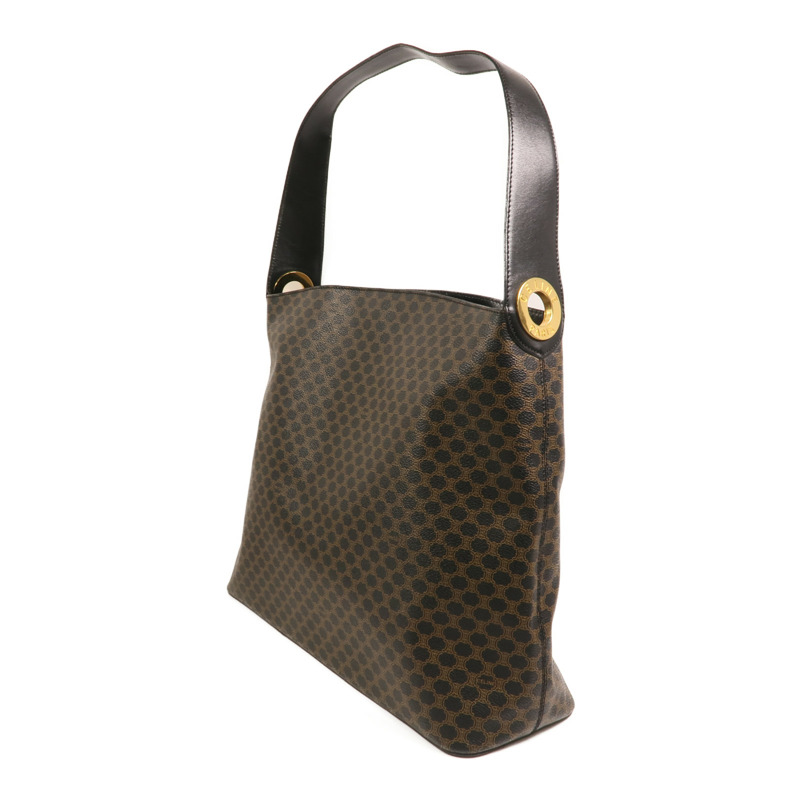 CELINE 塗層帆布Vintage Macadam Hobo金扣手挽袋-2