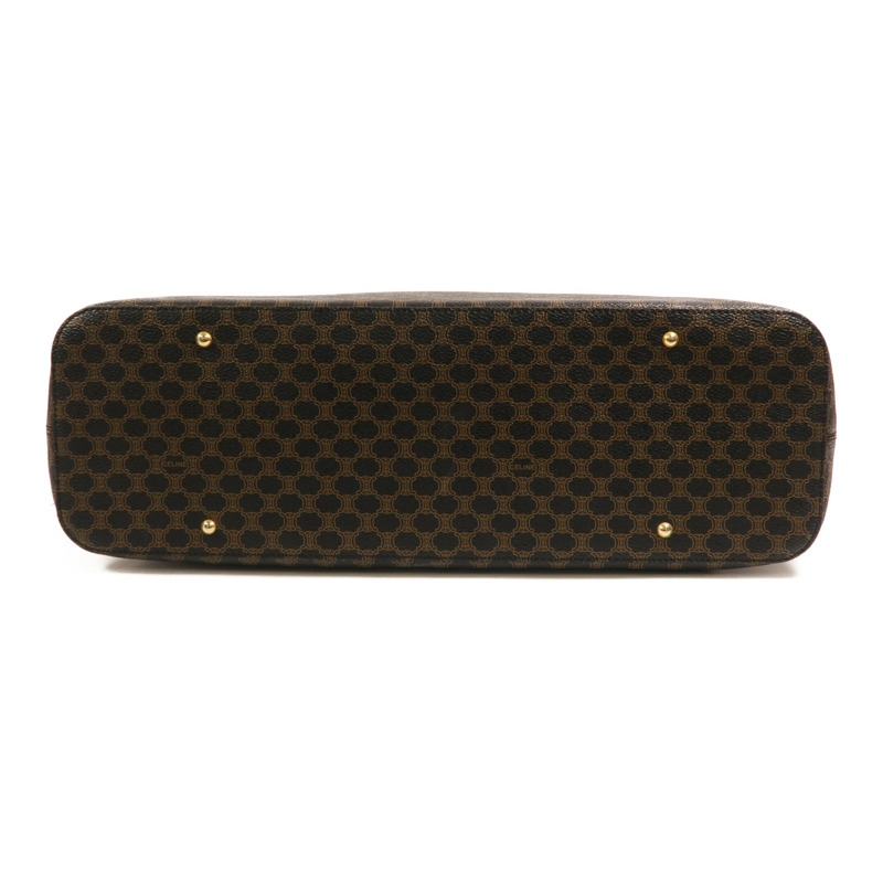 CELINE 塗層帆布Vintage Macadam Hobo金扣手挽袋-3