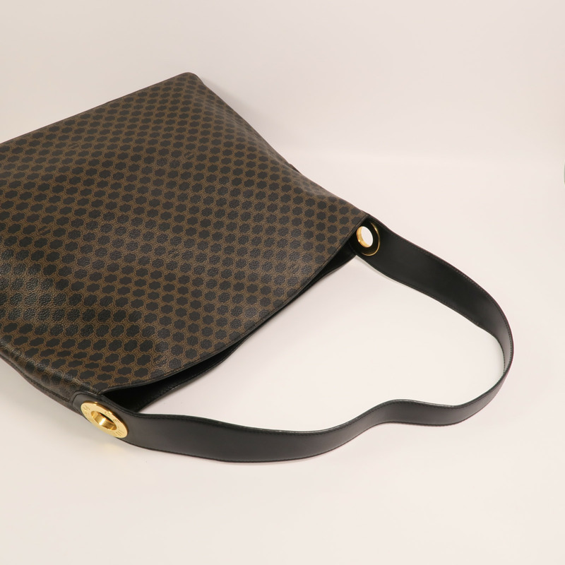 CELINE 塗層帆布Vintage Macadam Hobo金扣手挽袋-7