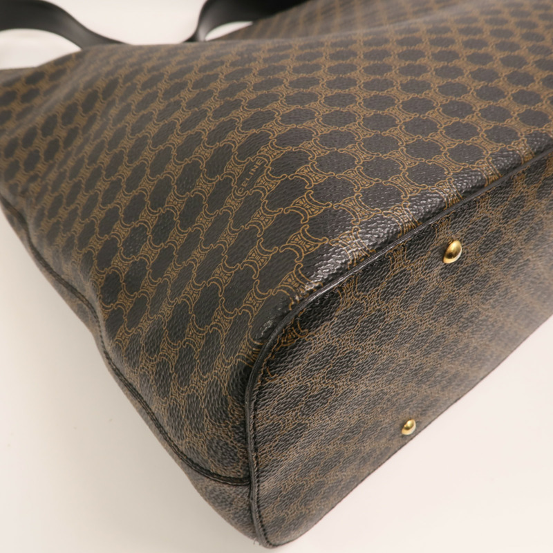 CELINE 塗層帆布Vintage Macadam Hobo金扣手挽袋-10