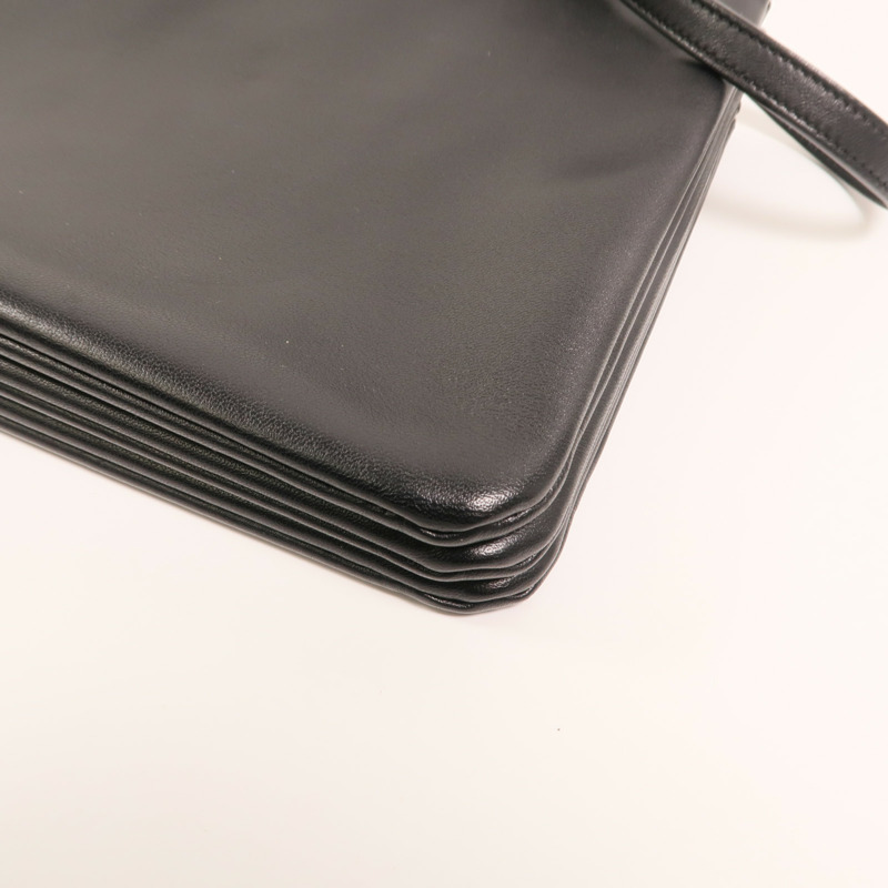 CELINE 牛皮皮革Trio金扣肩背袋-10