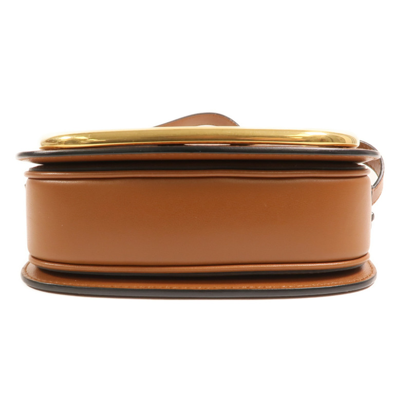 Valentino 牛皮皮革Super V金扣肩背袋-3