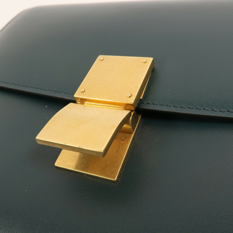 CELINE 牛皮皮革Classic Box金扣肩背袋-12