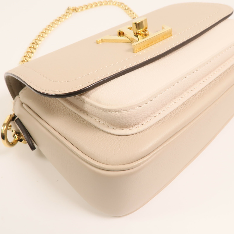 LOUIS VUITTON 牛皮皮革Lockme Tender金扣手挽肩背兩用袋-9