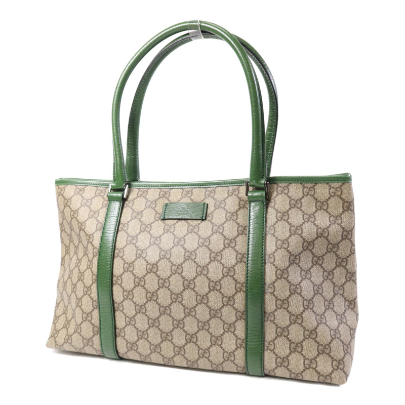 GUCCI GG帆布Tote Bag銀扣手挽袋-2