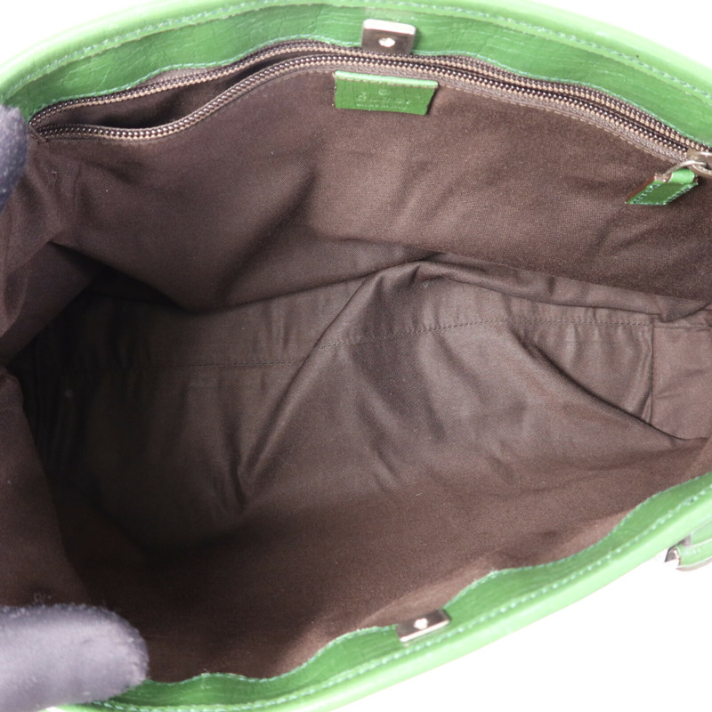 GUCCI GG帆布Tote Bag銀扣手挽袋-4