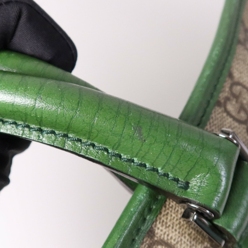 GUCCI GG帆布Tote Bag銀扣手挽袋-17