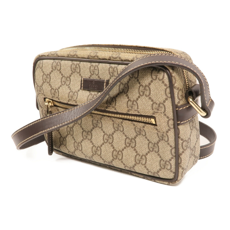 GUCCI GG帆布Shoulder Bag金扣肩背袋-2