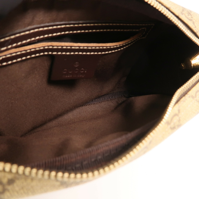 GUCCI GG帆布Shoulder Bag金扣肩背袋-4