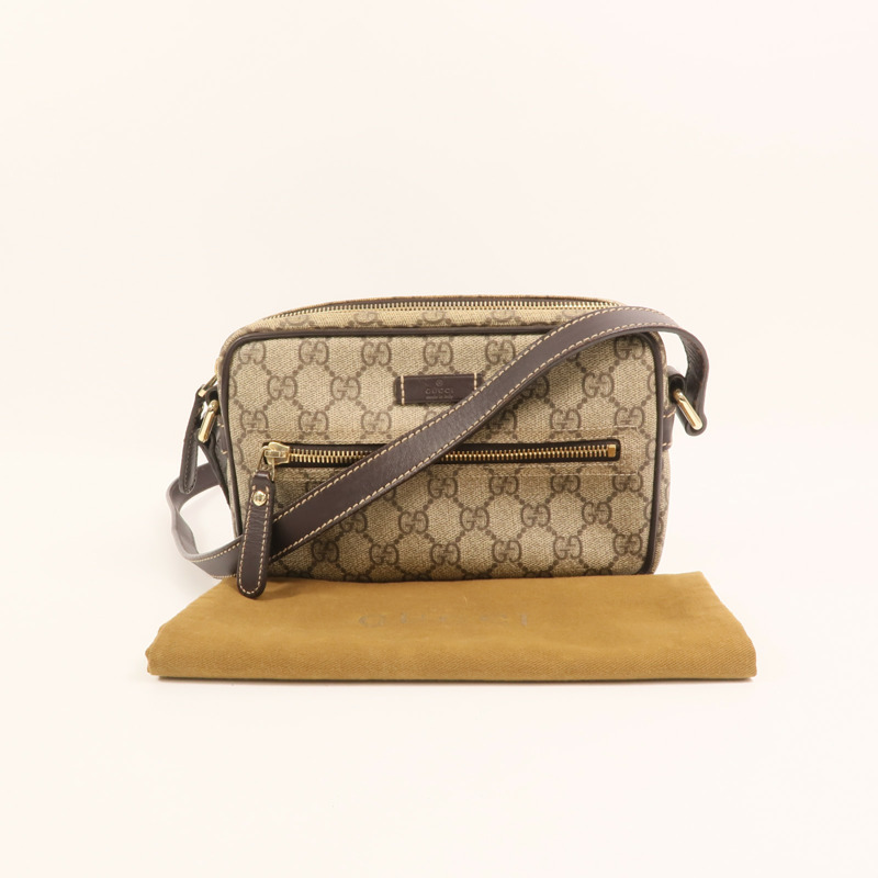 GUCCI GG帆布Shoulder Bag金扣肩背袋-8