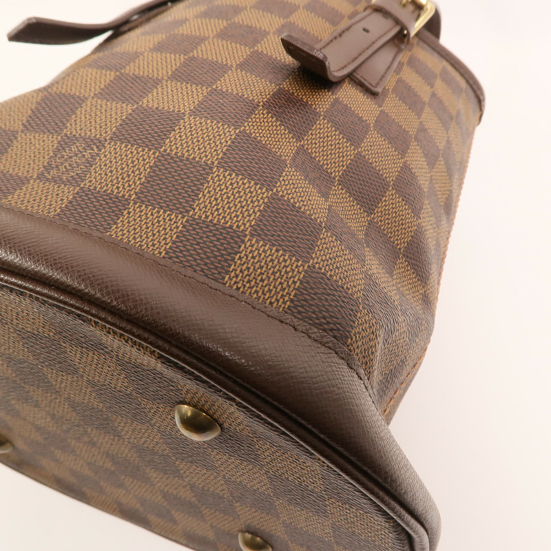 LOUIS VUITTON Damier Marais金扣肩背袋-11