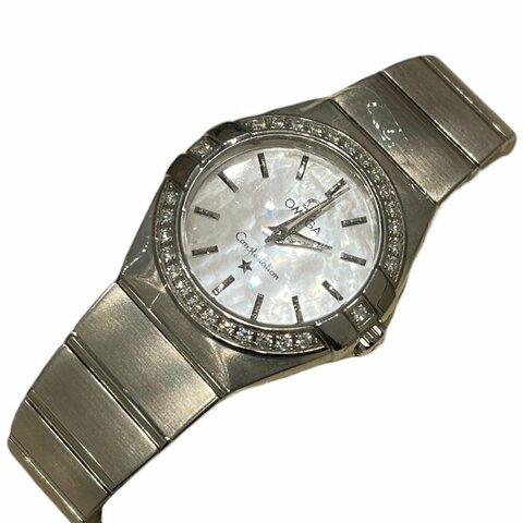 OMEGA 歐米茄 CONSTELLATION 星座系列 腕錶 石英 不鏽鋼 鑽石 珍珠貝母錶盤