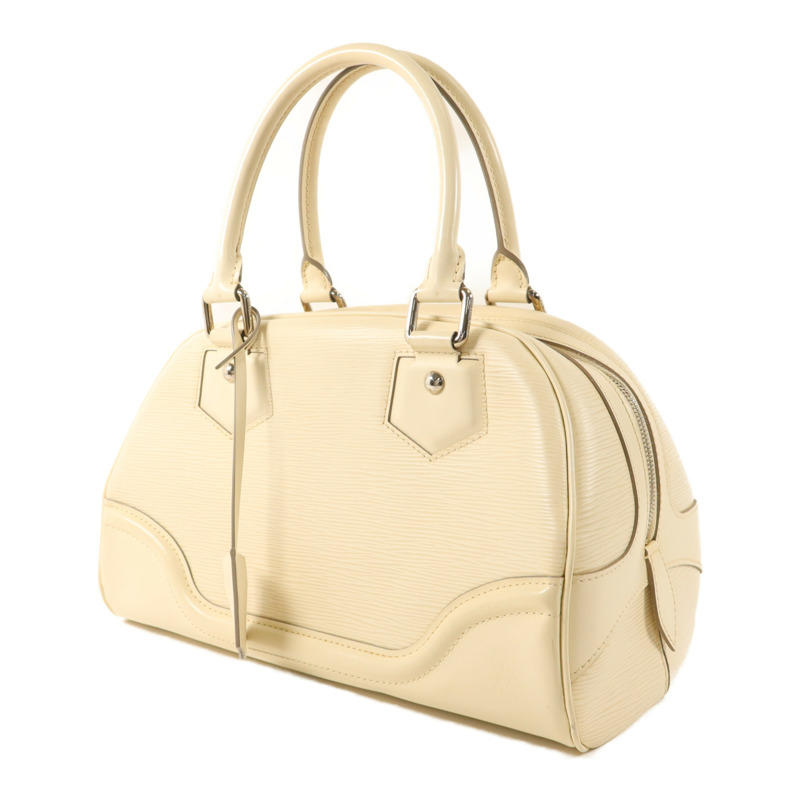 LOUIS VUITTON Epi Bowling Montaigne PM銀扣手挽袋-2