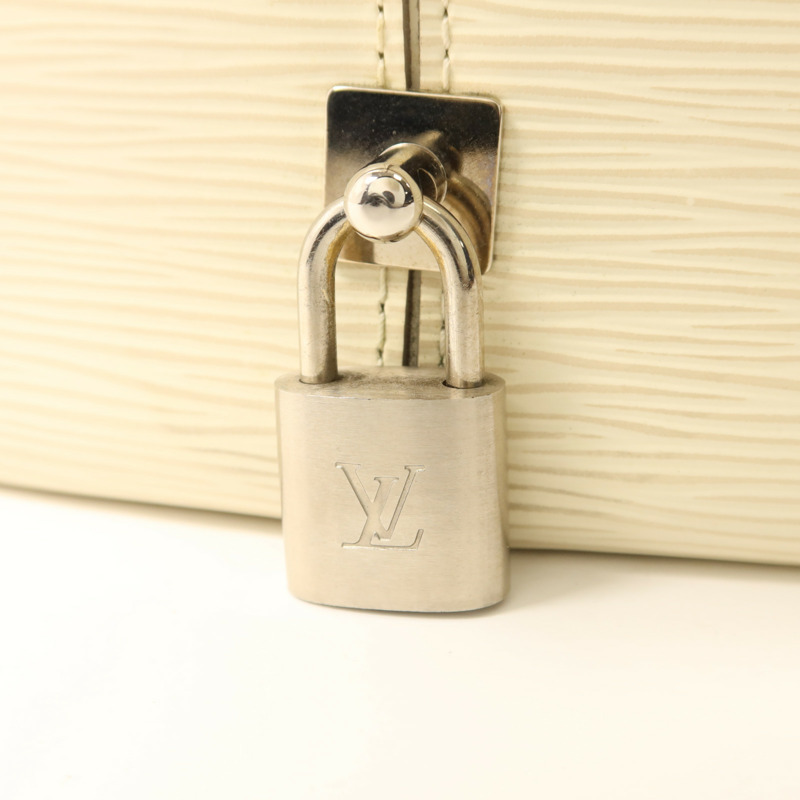 LOUIS VUITTON Epi Bowling Montaigne PM銀扣手挽袋-8