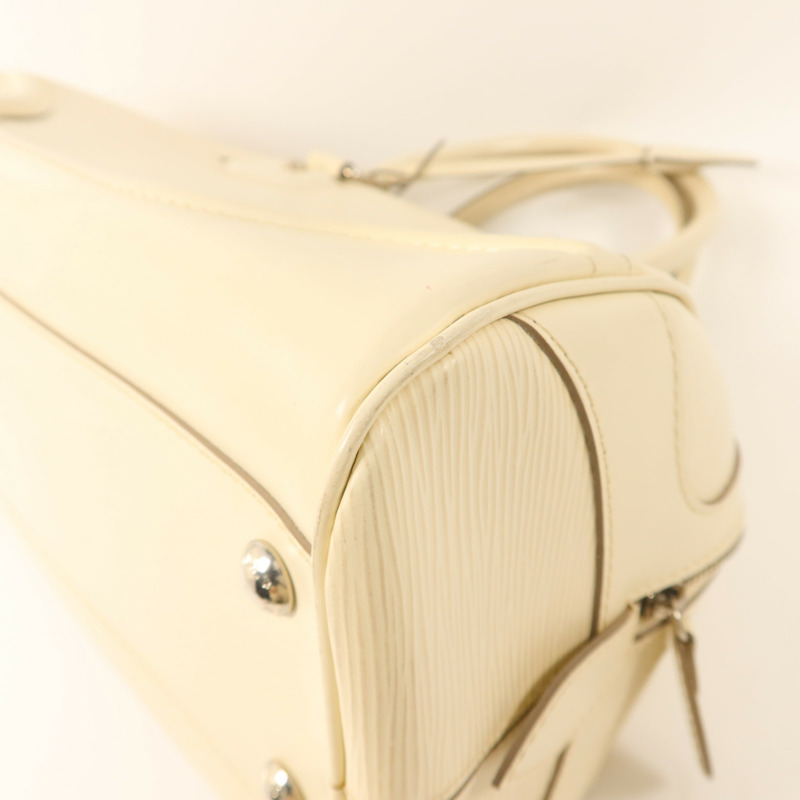 LOUIS VUITTON Epi Bowling Montaigne PM銀扣手挽袋-11