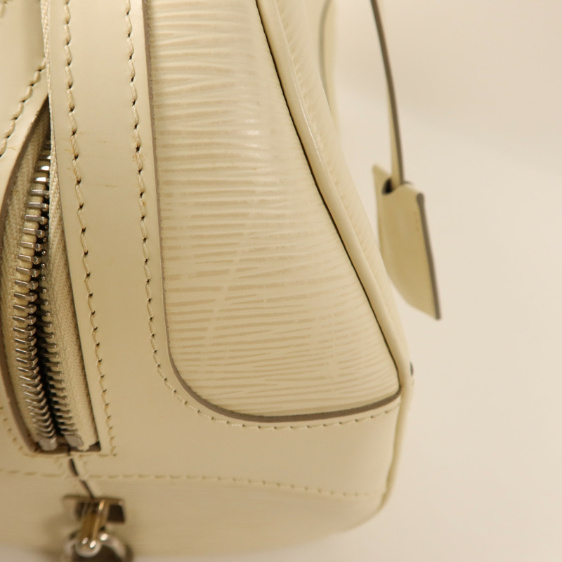 LOUIS VUITTON Epi Bowling Montaigne PM銀扣手挽袋-18