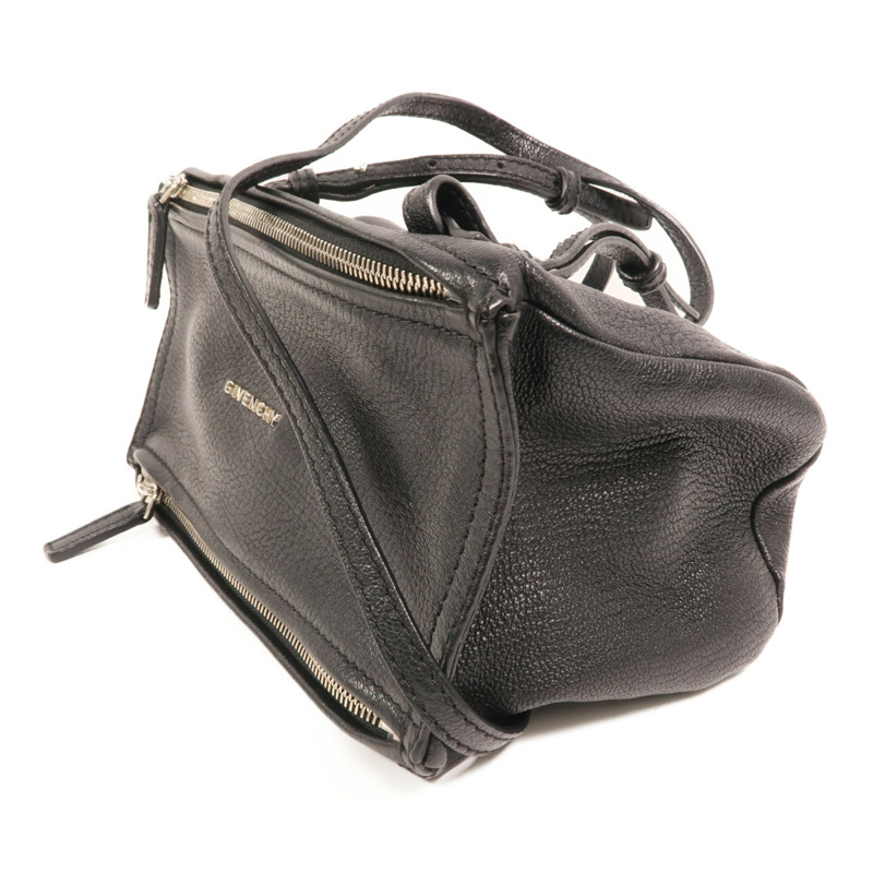 GIVENCHY 牛皮皮革Pandora Mini銀扣肩背袋-2