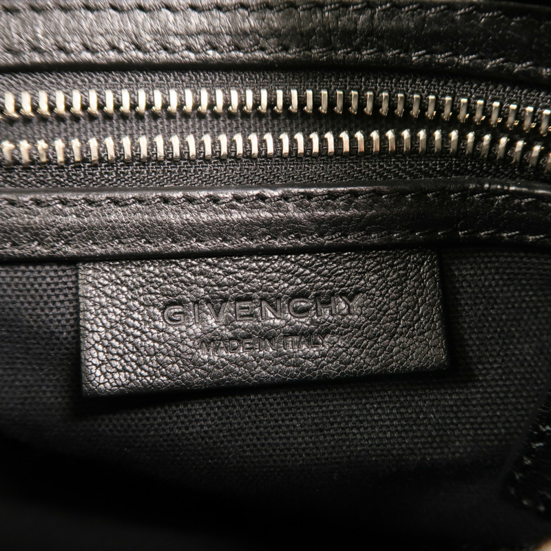 GIVENCHY 牛皮皮革Pandora Mini銀扣肩背袋-5