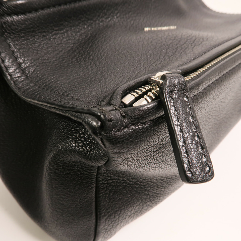 GIVENCHY 牛皮皮革Pandora Mini銀扣肩背袋-10