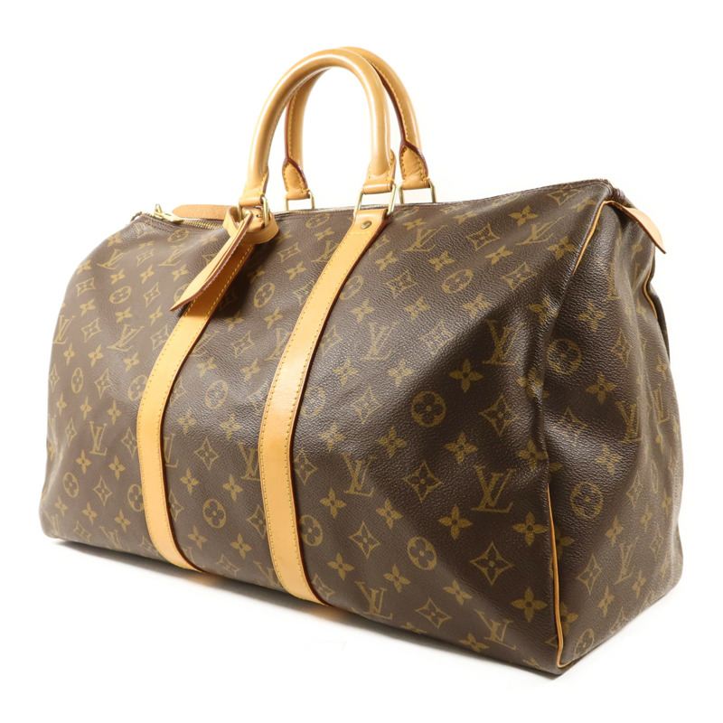 LOUIS VUITTON Monogram Keepall 45金扣手挽袋-2