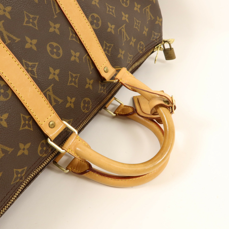 LOUIS VUITTON Monogram Keepall 45金扣手挽袋-7