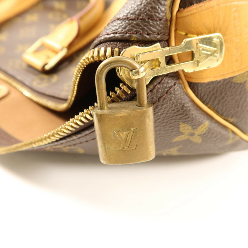 LOUIS VUITTON Monogram Keepall 45金扣手挽袋-8