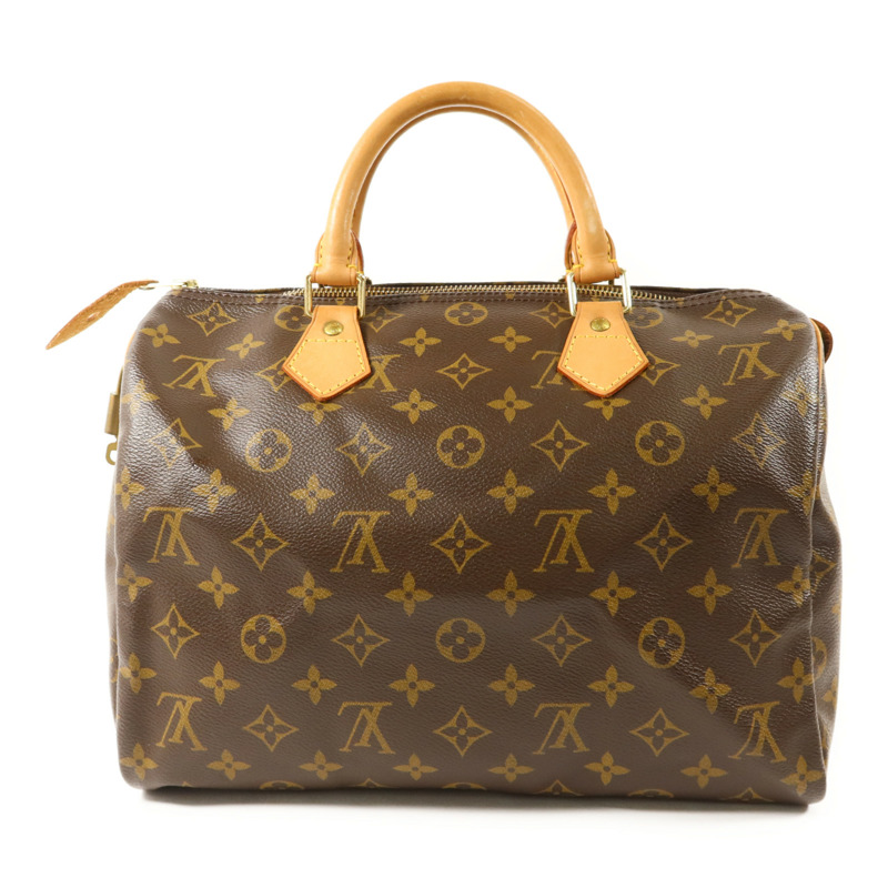 LOUIS VUITTON Monogram Speedy 30金扣手挽袋-1