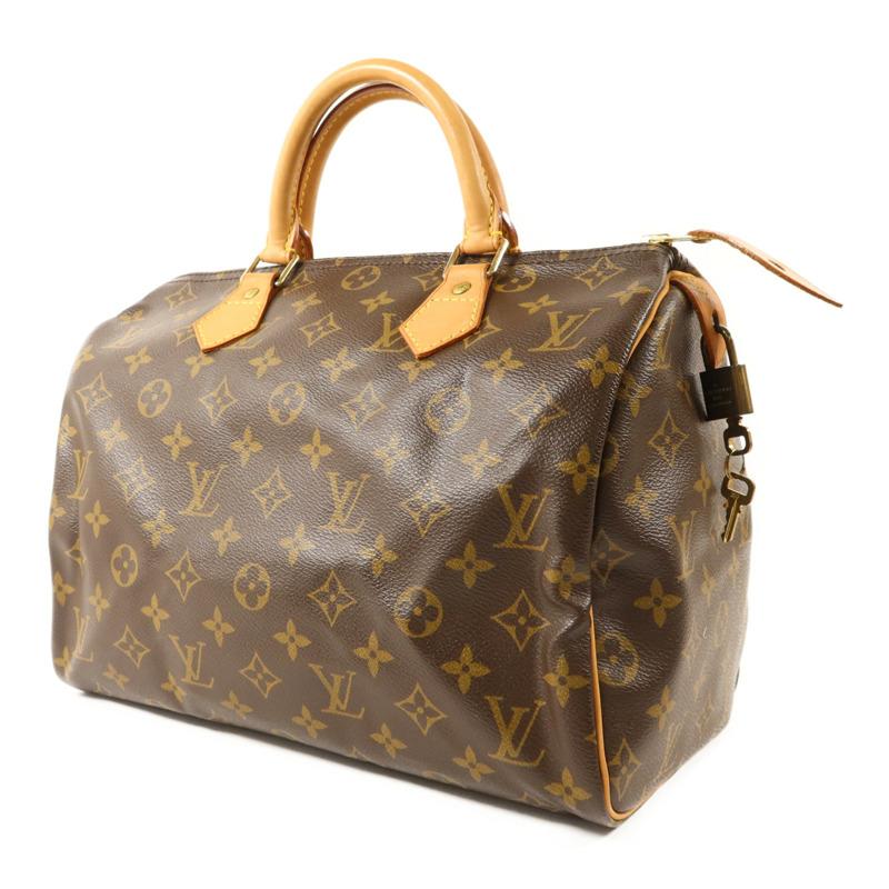 LOUIS VUITTON Monogram Speedy 30金扣手挽袋-2