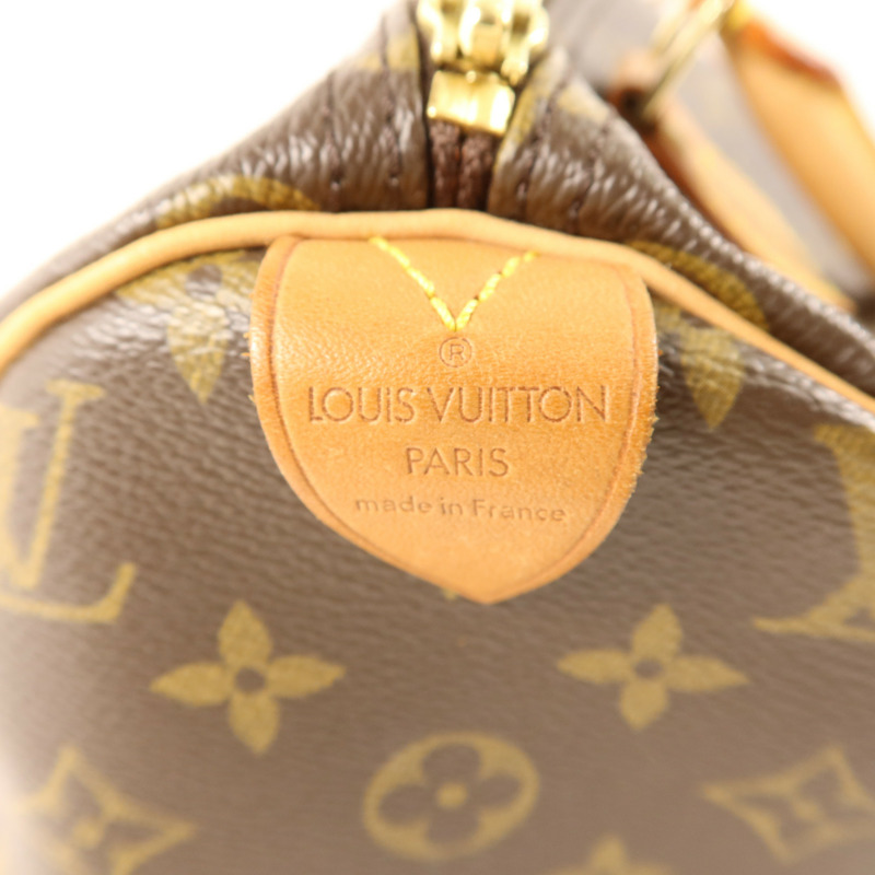 LOUIS VUITTON Monogram Speedy 30金扣手挽袋-5
