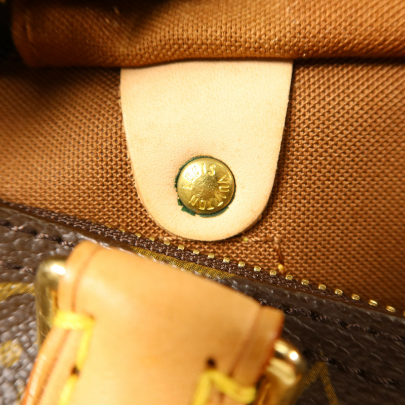 LOUIS VUITTON Monogram Speedy 30金扣手挽袋-10
