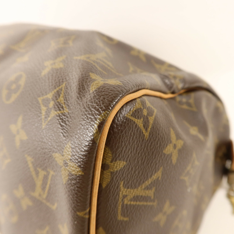 LOUIS VUITTON Monogram Speedy 30金扣手挽袋-12