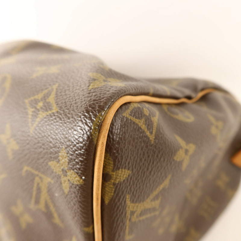 LOUIS VUITTON Monogram Speedy 30金扣手挽袋-14