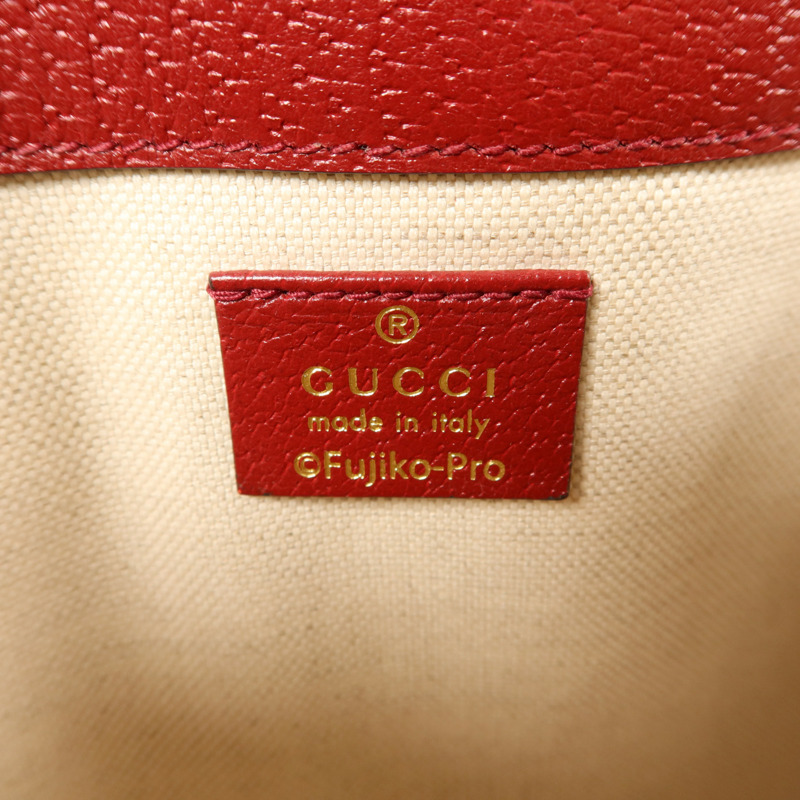 GUCCI 塗層帆布Doraemon X Gucci金扣腰包-5