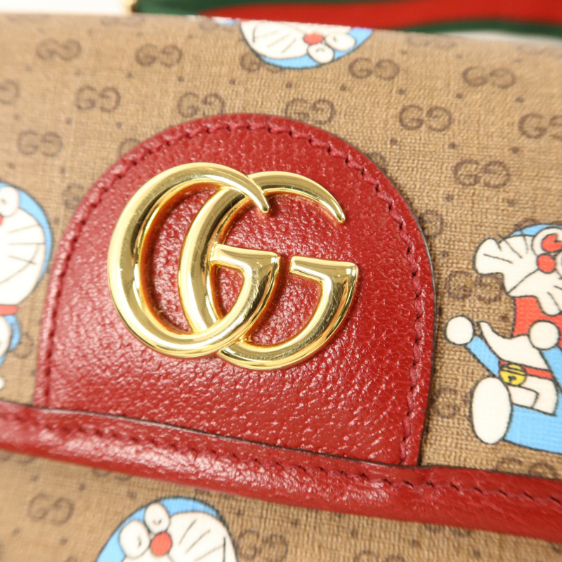 GUCCI 塗層帆布Doraemon X Gucci金扣腰包-9