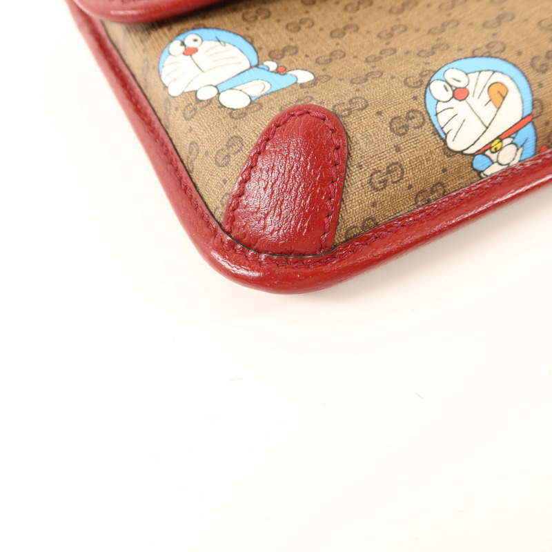 GUCCI 塗層帆布Doraemon X Gucci金扣腰包-12