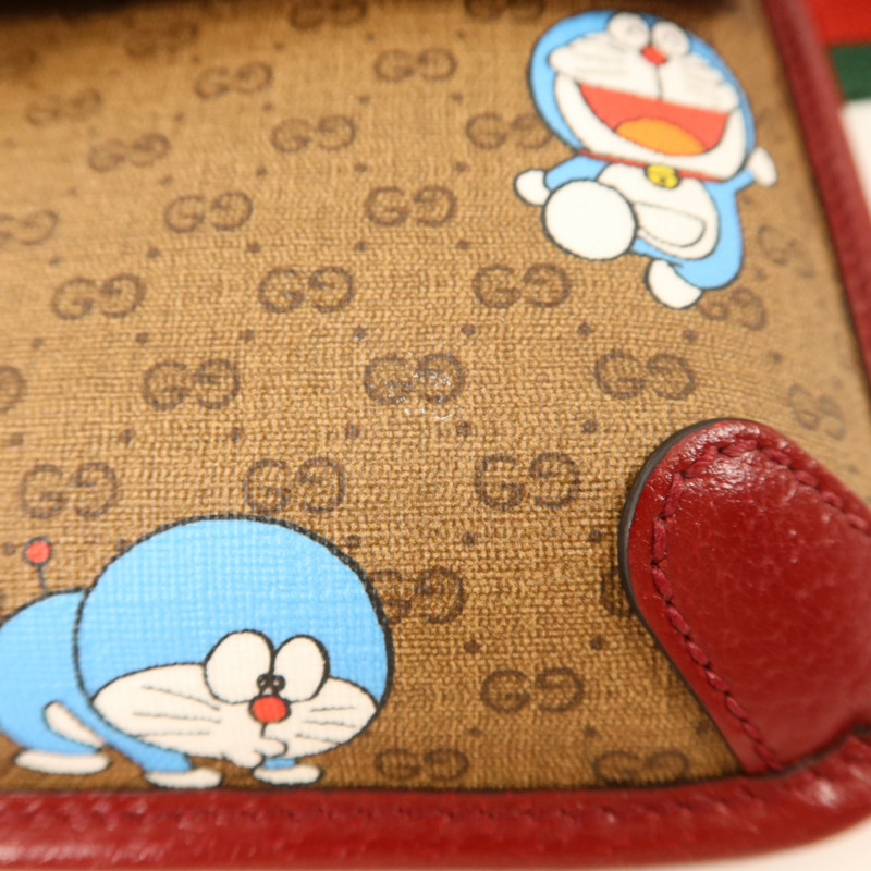 GUCCI 塗層帆布Doraemon X Gucci金扣腰包-15