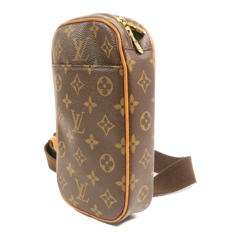 LOUIS VUITTON Monogram Pochette Gange金扣腰包-2